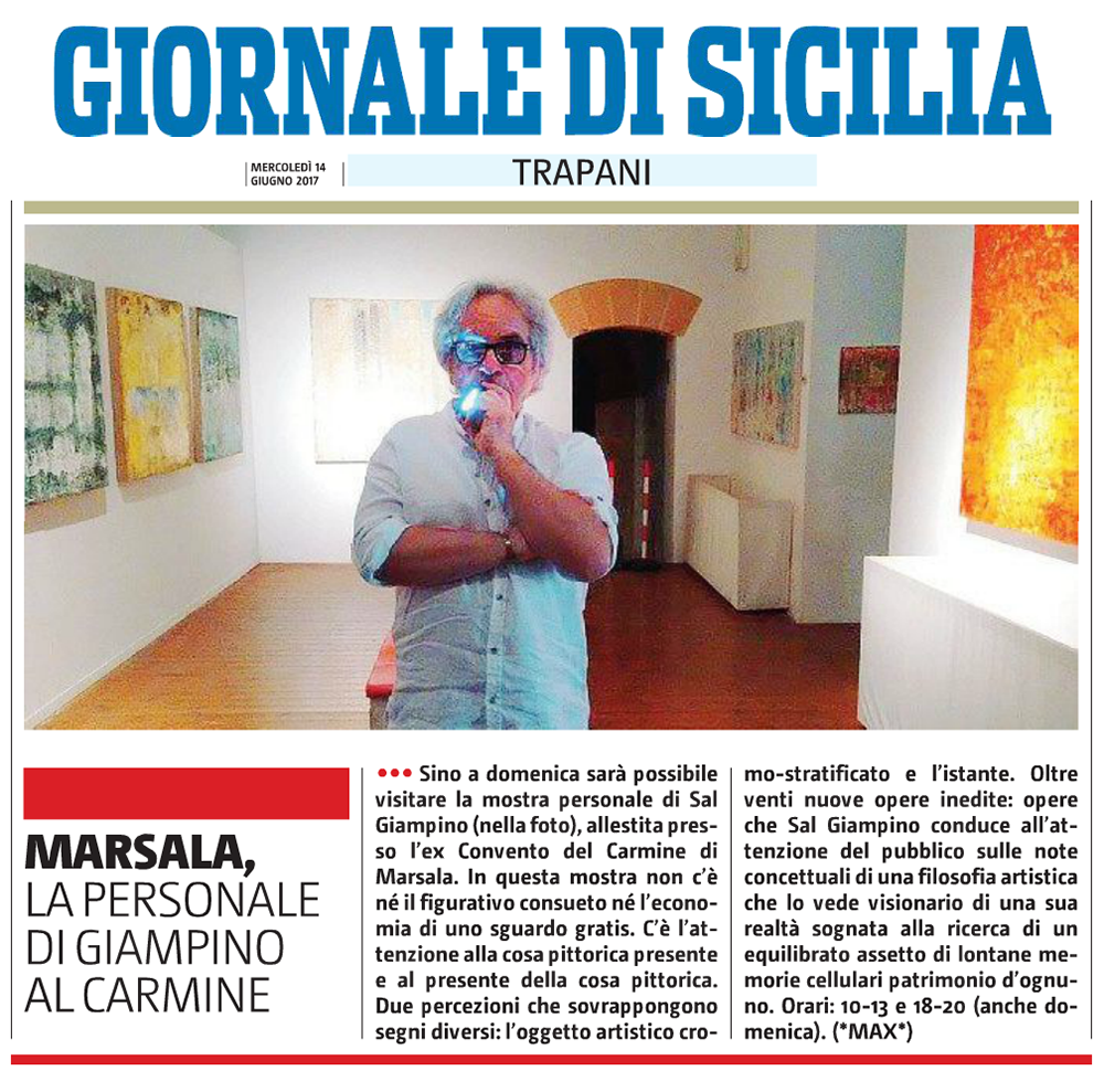 "Pareidolia" su Il Giornale di Sicilia