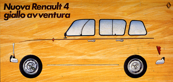 Renault 4 - Giallo Avventura - FCB